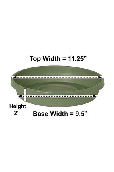 Bloem Fiskars Terra Planter Saucer 11.25 x 2 Inch