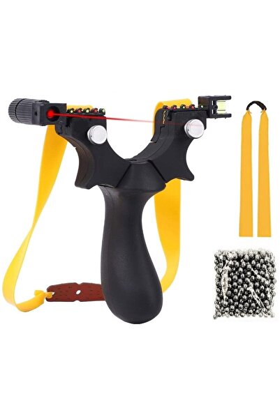 xpress sales Professional Slingshot with Laser and Spirit Level, Spare Bands Included and 100 Metallic Balls