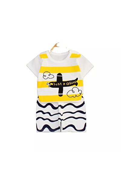 zzz sleep good sleeping !!! Pijama de vara, pentru copii, culoare alb-galben,...