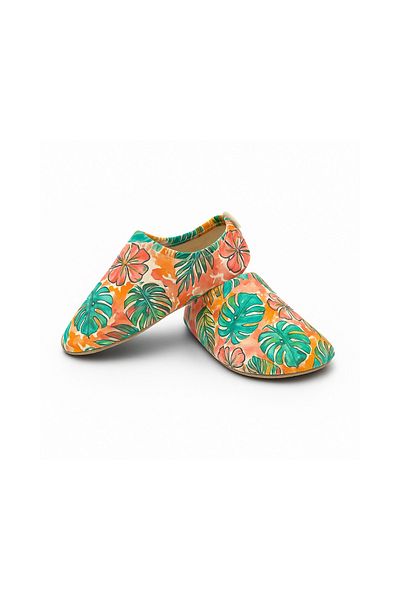 Little Flippers Non-Slip Sole Unisex Baby Kids Sea Shoes Pool Shoes - Forest