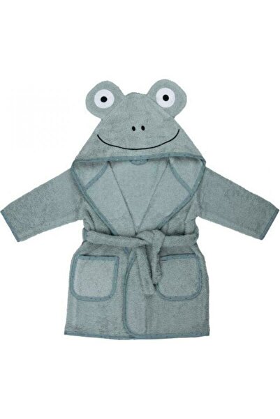 Bubaba Halat de baie, Bubaba, Cu urechi Frog, Cu buzunare, Cu cordon, 4 - 6 ani, Marime 110/116, Green