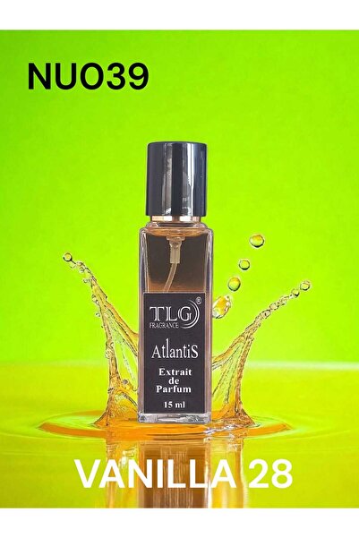 TLG TLGNU039e015 Vanilla 28 Niche Extrait Unisex Parfüm Esansı, 15 ml (Cep Boyu)