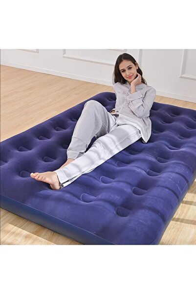 sgeteknoloji ÇİFT KİŞİLİK 192X152X22 CM KAMP TATİL ŞİŞME YATAK KAMP YATAĞI