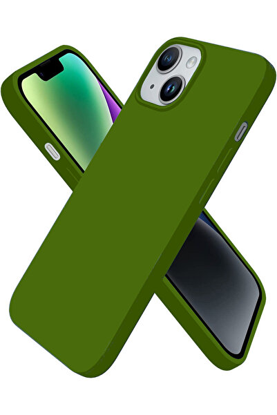 Delivus غلاف هاتف iPhone 13، جراب سائل من السيليكون الناعم مقاوم للصدمات ومضا...