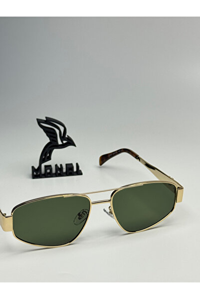 MONAL Selin Gold Sunglasses Leopard Frame 50-16-140 Ecartman