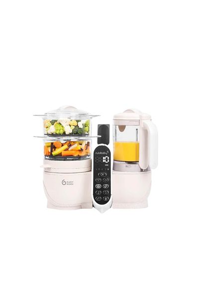 Babymoov Robot de bucătărie multifuncțional pentru bebeluși Nutribaby 5 în 1 (+) Bej mineral