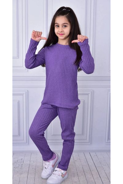 ruhaay Seasonal Cotton Long Sleeve Chain Braided Girls' Bottom Top Set