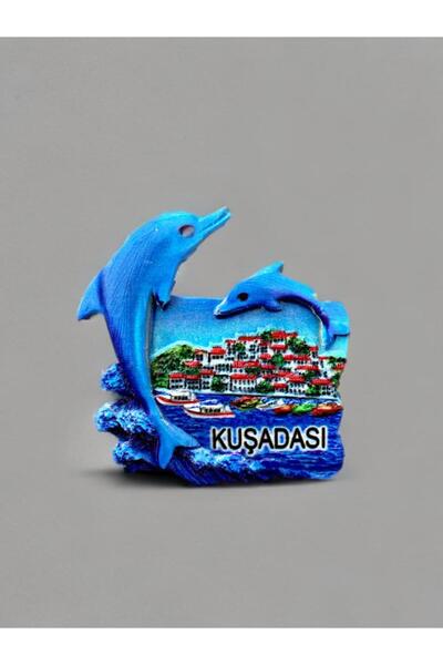 Mundy KUŞADASI Temalı Kabartmalı Polyester Magnet 6cm x 7cm.