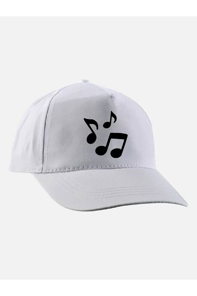 Özcan Tasarım Music Note Hat - Musical Note Printed Hat