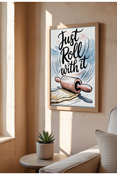 21mxm Artă murală în acuarelă pentru bucătărie – Postere cu citate culinare fanteziste și calde