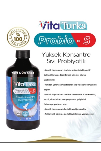 VİTATURKA Probio-s Yüksek Konsantre Sıvı Probiyotik 500 Ml