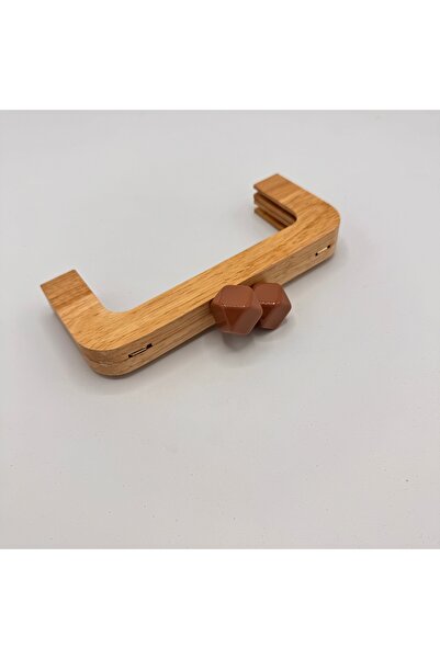 Aynalı Ahşap Burs Açık Kahve