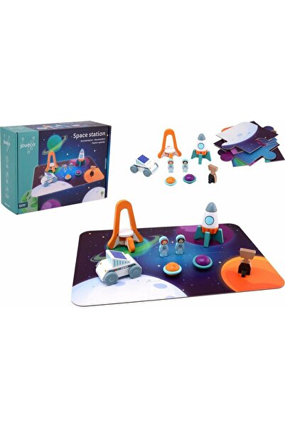 Joueco Set de joaca, Joueco, Statie spatiala, Din lemn certificat FSC