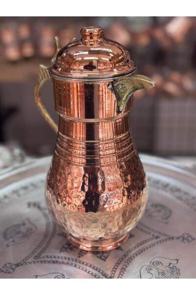 GÜR BAKIR Bakır Sürahi Kapaklı 1.5 Lt