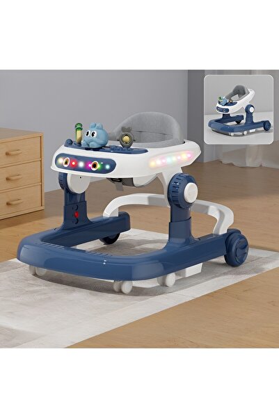 dalip Multifunctional Baby Walker, Rabbit Model, Adjustable Height, Tray, Music & Lights, 66x59x41