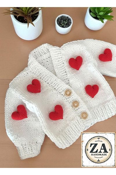 ZAHandmade Heart ♥️   Baby Cardigan