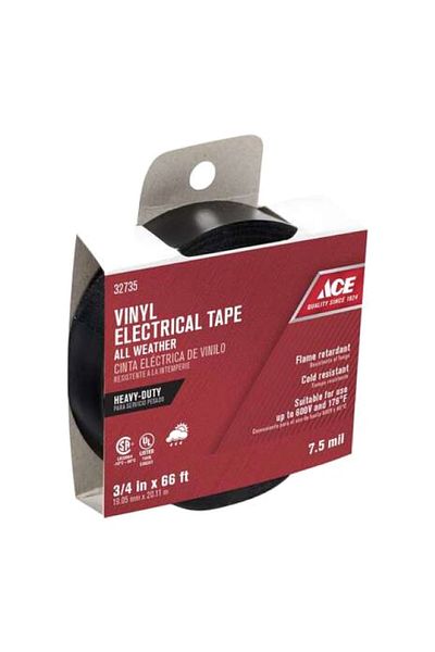 ACE Heavy Duty Abrasion Weather Resistant Vinyl Electrical Tape 3/4 Inch x 66ft