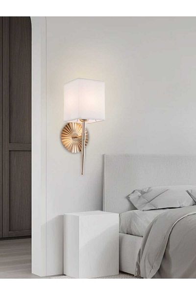 best power Modern Fixed Wall Lamp 9903-W – E27 Base (Max 40W) | Bulb Not Included | Sleek Indoor Wall Sconce