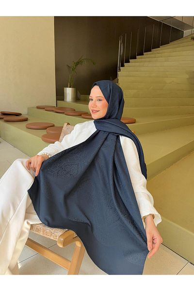 Mira İpek Diamond Pattern Jacquard Shawl