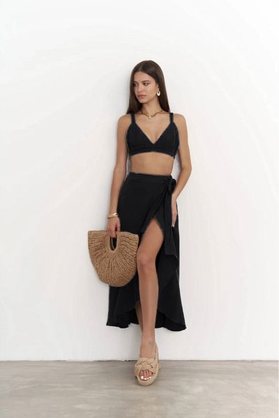 Mels Summer Muslin Skirt-Crop Set