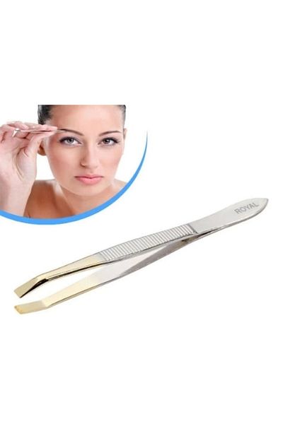 PRATİKOBA Gold Tip Stainless Tweezers