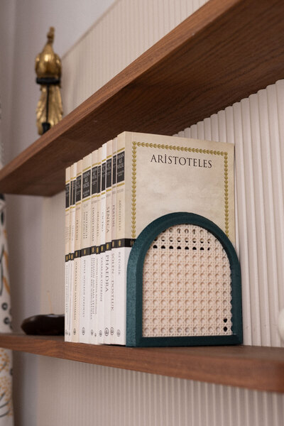 Alwen هازيران |   حامل الكتب |   ديكور خزانة الكتب |   فردي |   12.5×13×7 سم