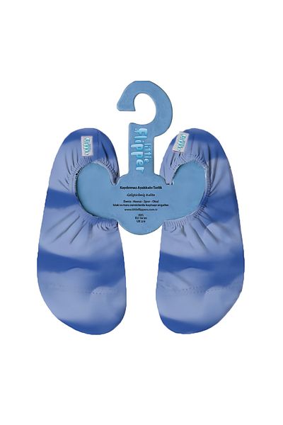 Little Flippers Non-Slip Sole Unisex Baby Kids Sea Shoes Pool Shoes - Plain Blue