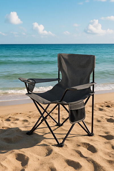 Roza's Home Katlanır Rejisörlü Cepli Kamp Sandalyesi Taşıma Çantalı 1.sınıf K...