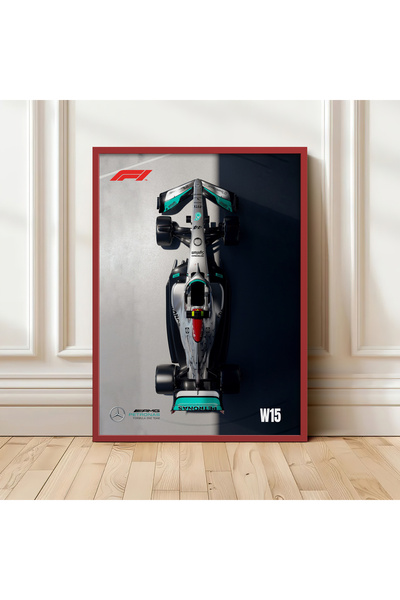 HOMEPACK AHŞAP ÇERÇEVELİ TABLO ÇERÇEVELİ POSTER FORMULA1 DUVAR DEKORU TK/1474