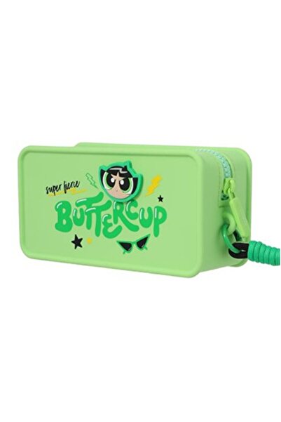 Miniso Powerpuff Girls Lisanslı Silikon Kozmetik Çantası - Buttercup