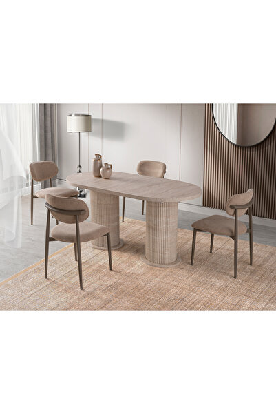 ModernEvveOfis Bohem Sabit Masa 90x180 %100 MDF