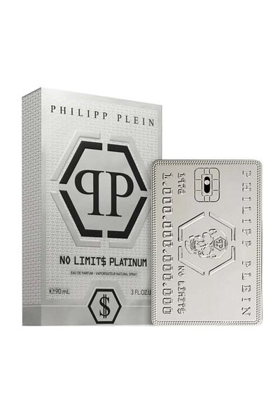 PHILIPP PLEIN No Limit$ Platinum Eau de Parfum, Barbati, 90 ml