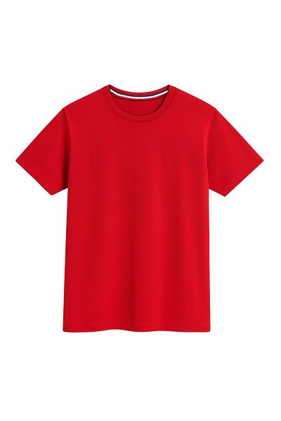 FORMO Men's Natural Cotton High Quality Short Sleeve Sports Single Jersey T-Shirt