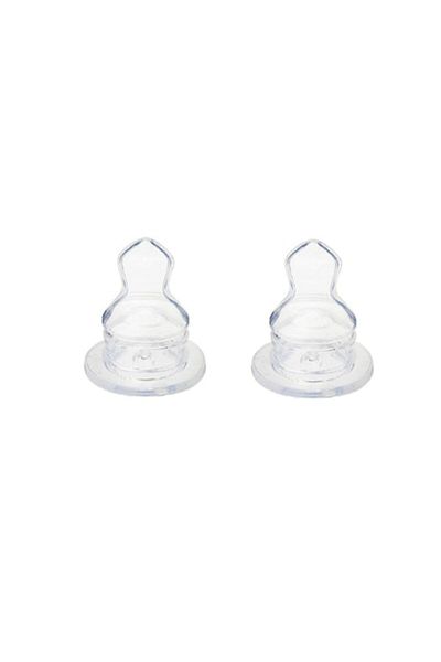 dalip Set Tetines pentru biberon, anticolici, 6-18 luni, 2 bucăți, fără BPA, transparente