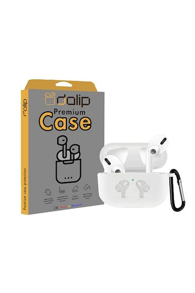 dalip Husa pentru Apple AirPods 3/AirPods Pro, StrongHanger, Silicon, Alb