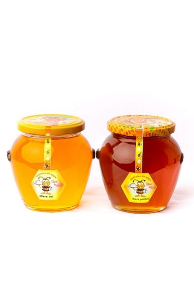 OEM Pachet Apicol 1 Borcan miere tei 750 g + 1 Borcan miere poliflora 750 g