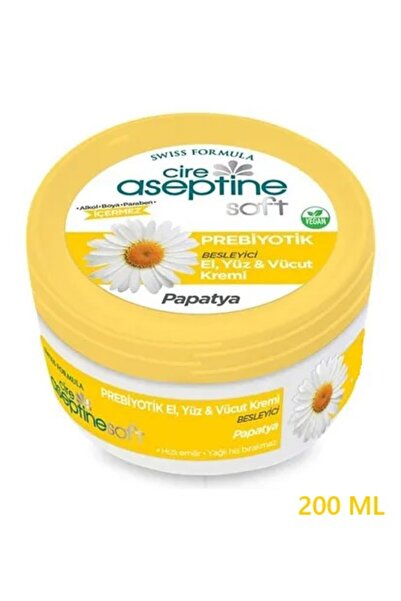 CIRE ASEPTINE CİRE ASEPTİNE SOFT PREBİYOTİK PAPATYA EL, YÜZ VE VÜCUT KREMİ 200 ML