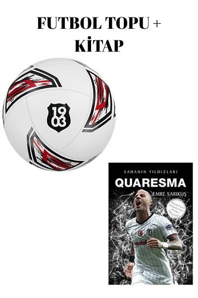 Beşiktaş Premium Football Ball No:5 White Book with Gift