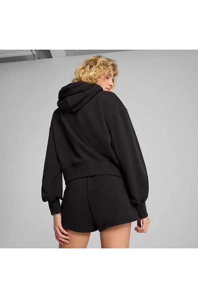 Puma Wardrobe Essentials Relaxed Women's Black Sweatshirt