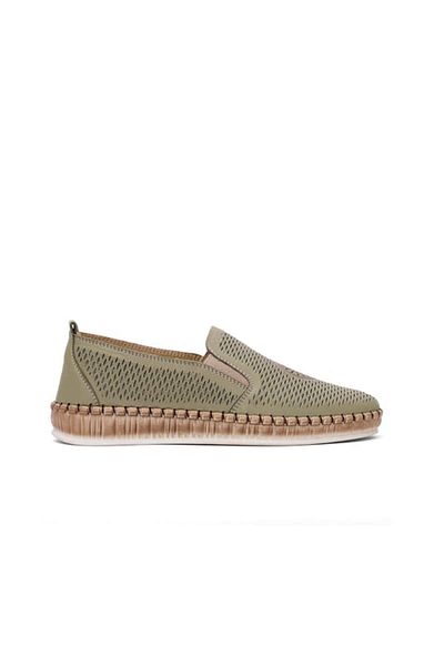 Venüs Women's Genuine Leather Casual Shoes Leather Vn25370003Y - Green