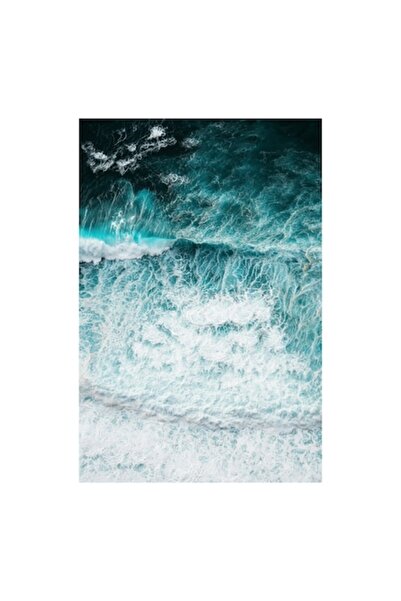 OEM Tablou Canvas "Valurile marii in dans turcoaz"