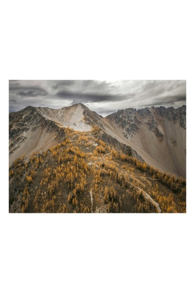 OEM Tablou Canvas, „Culorile toamnei în Munții Stâncoși”, Munte, Dramă, Pădure, Toamnă, Piatră, Sk