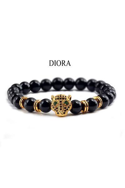 Belora Brățară unisex cu 4 stiluri, cu piatră de lavă, echilibru și energie