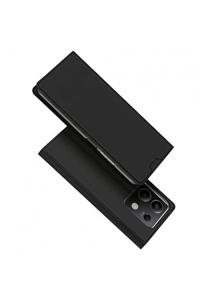 Dali Protective Flip Cover Case Compatible with Xiaomi Redmi Note 13 5G, Skin Pro, Black -Leather