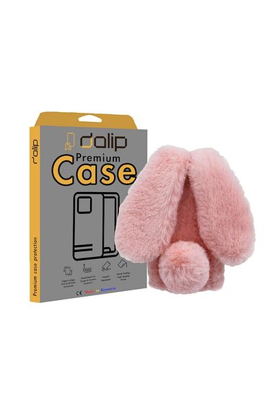 dalip Husa Funny Rabbit, pentru Samsung Galaxy S22 Plus 5G, Premium Puf, Roz