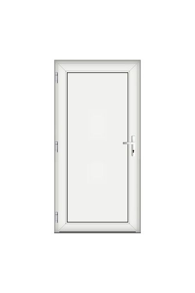 Klass 70x200cm White left 6cm 4 White Full Panel door PVC and insulating glass chambers panel