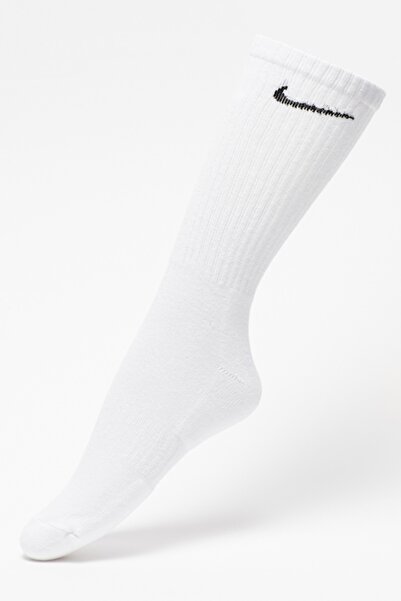 Nike , Set de sosete lungi pentru antrenament Everyday, 6 perechi, Alb/Negru, L