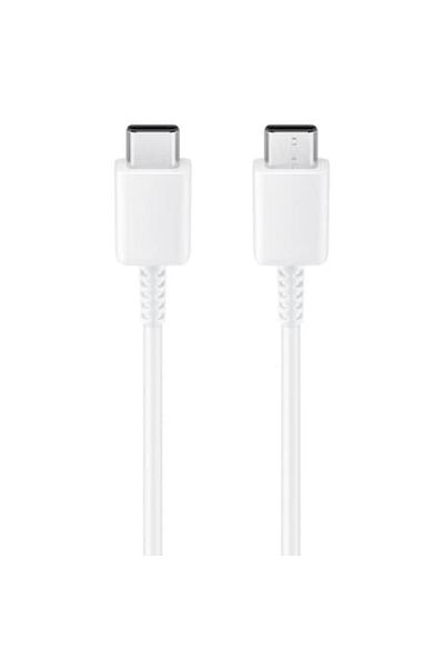 Samsung Charging and Data Transfer Cable, USB Type-C to USB Type-C, 25W, 3A, 1m, White