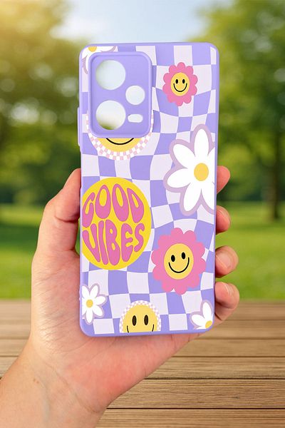 Vip Case Xiaomi Redmi Note 12 Pro 5G GOOD VIBES حافظة مطاطية كلاسيكية ممتصة للصدمات من السيليكون277