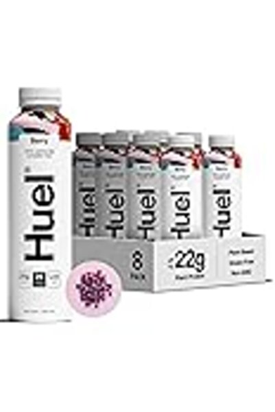 HUEL وجبة كاملة جاهزة للشرب بنكهة التوت 8 × 500 مل